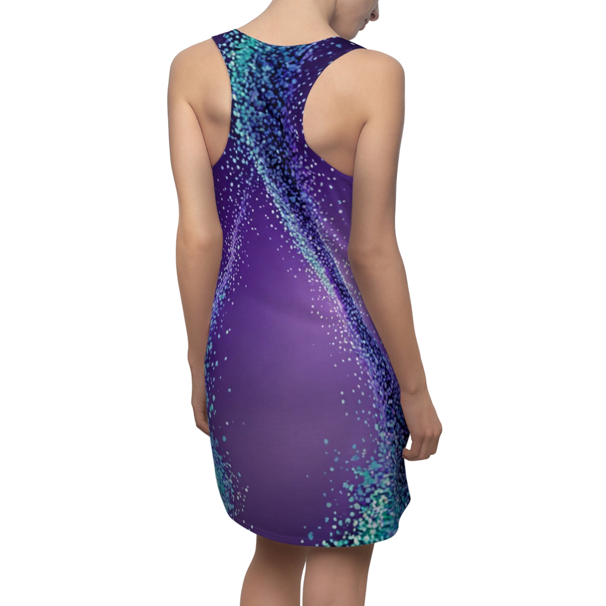 Purple Sparkle Racerback Dress, Summer Dress, Festival Outfit, Beach Wear, Casual Dress, Party Dress - THE CATCH