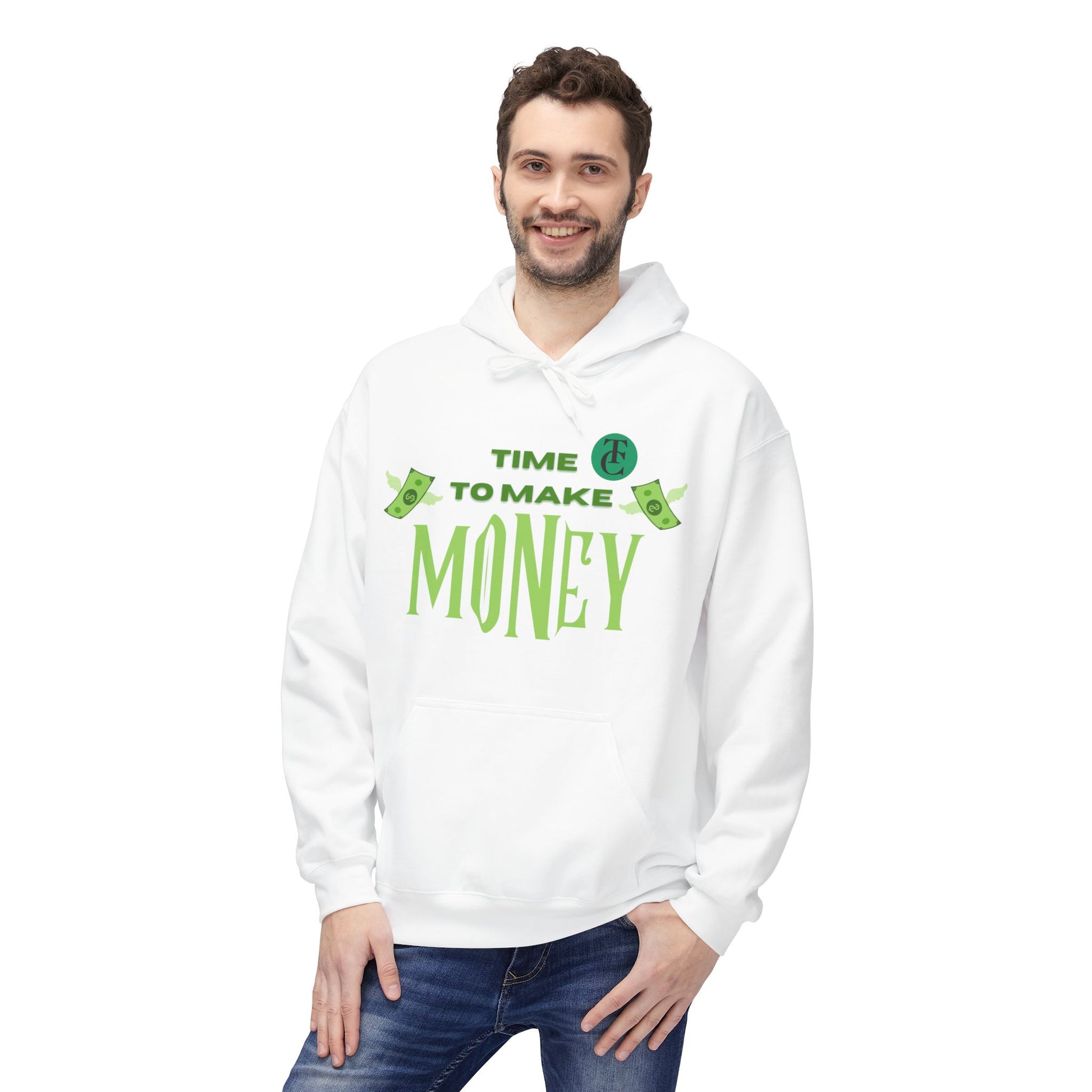 Money Motivational Hoodie, Cozy Fleece Sweatshirt, Gift for Entrepreneurs, Casual Wear, Unique Business Apparel - THE CATCH
