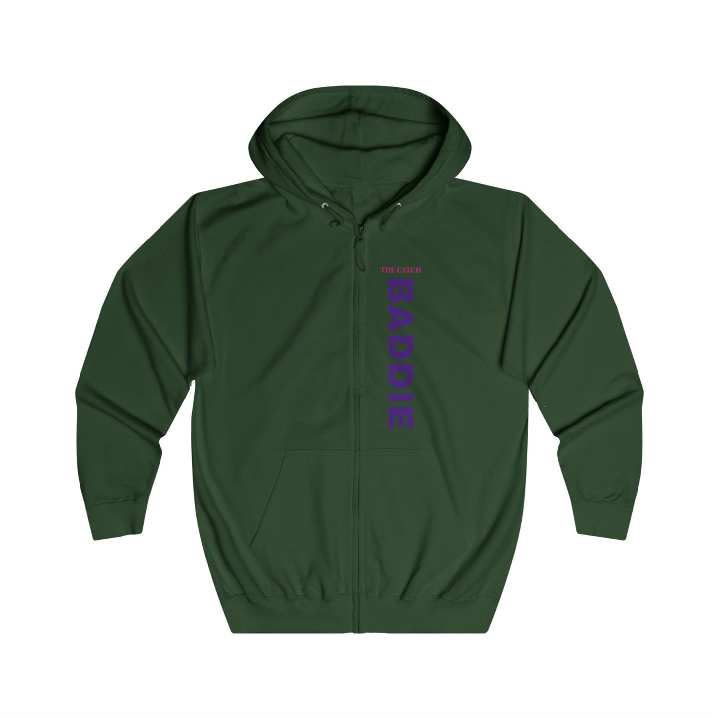 Full Zip Hoodie - 'BADDIE' & 'LEVEL UP' Graphic Design