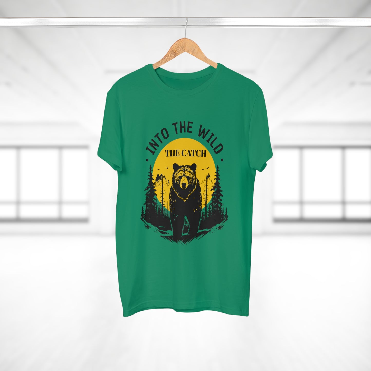 Men's Outdoor Adventure T-Shirt | Into the Wild Bear Design