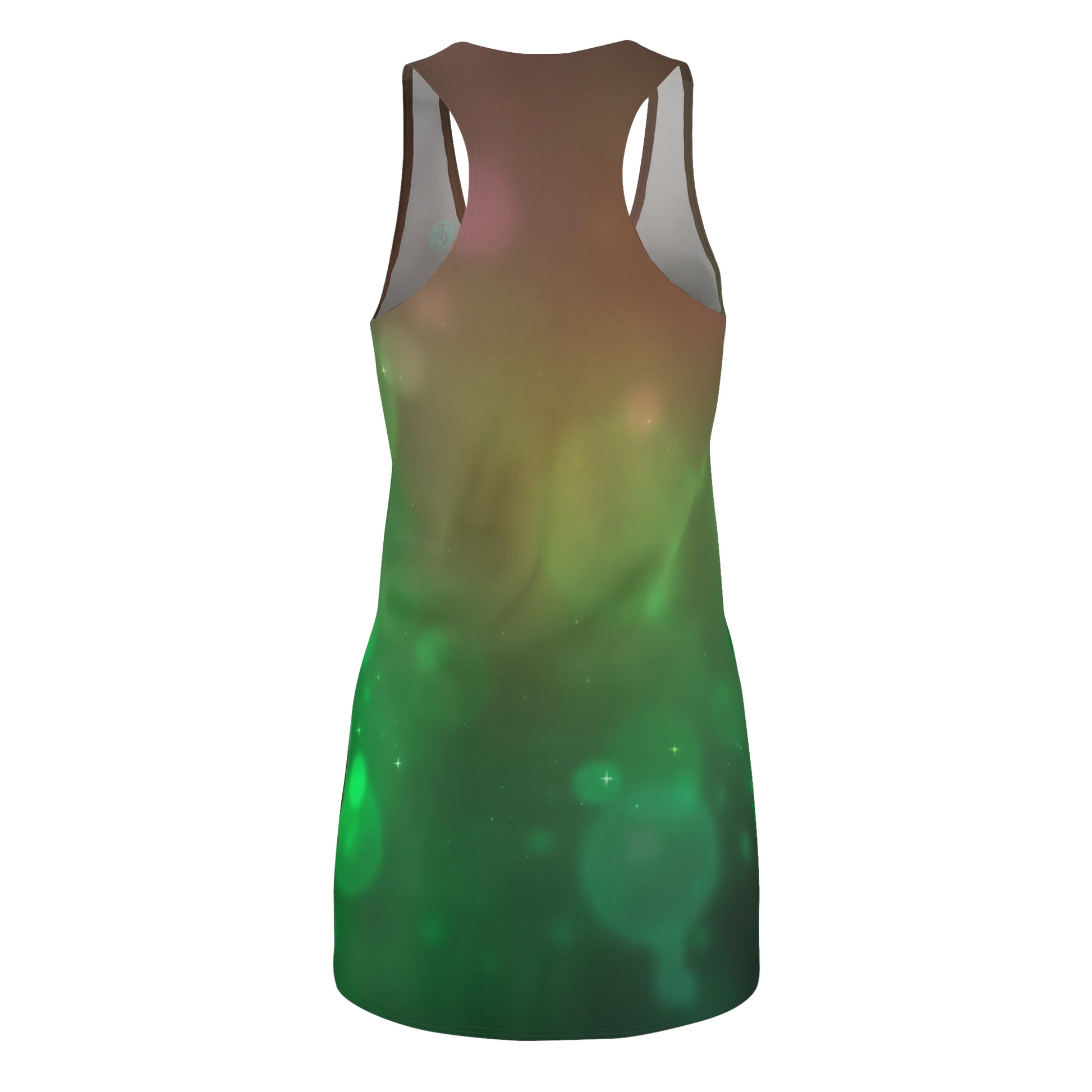 Ethereal Women's Racerback Dress, Summer Dress, Festival Outfit, Everyday Wear, Boho Chic Dress, Green Gradient Dress - THE CATCH
