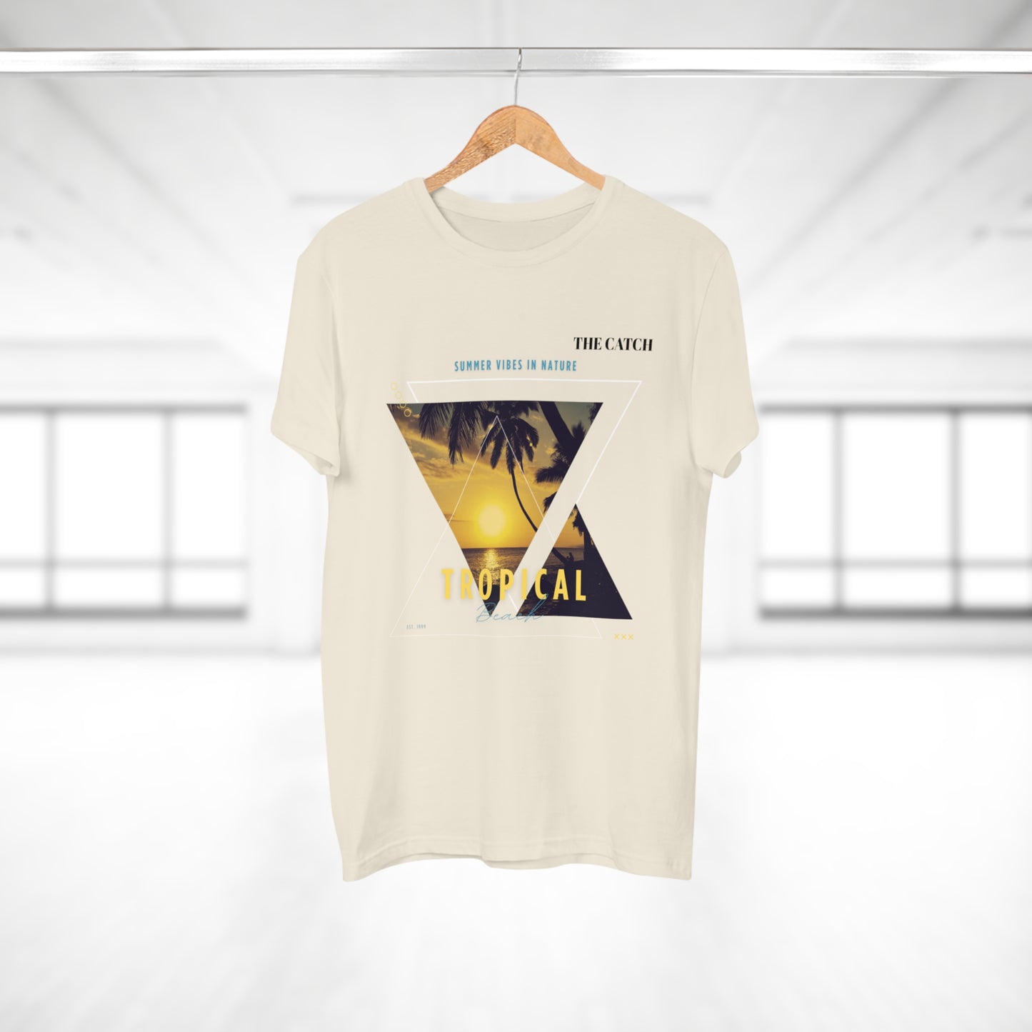 Tropical Vibes Men's T-Shirt - Summer Nature Graphic Tee - THE CATCH