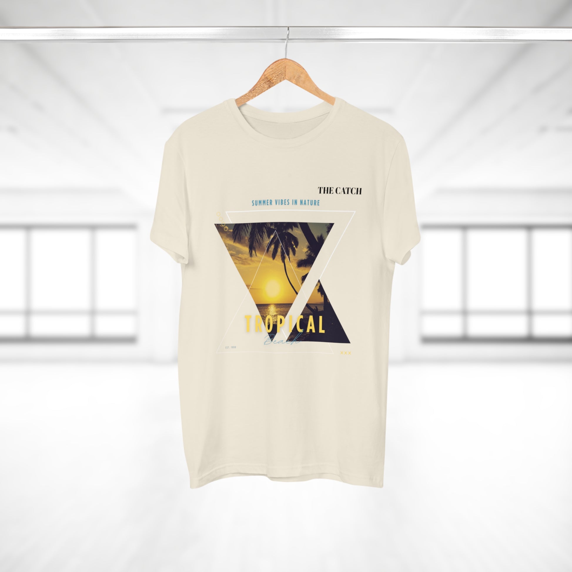 Tropical Vibes Men's T-Shirt - Summer Nature Graphic Tee - THE CATCH