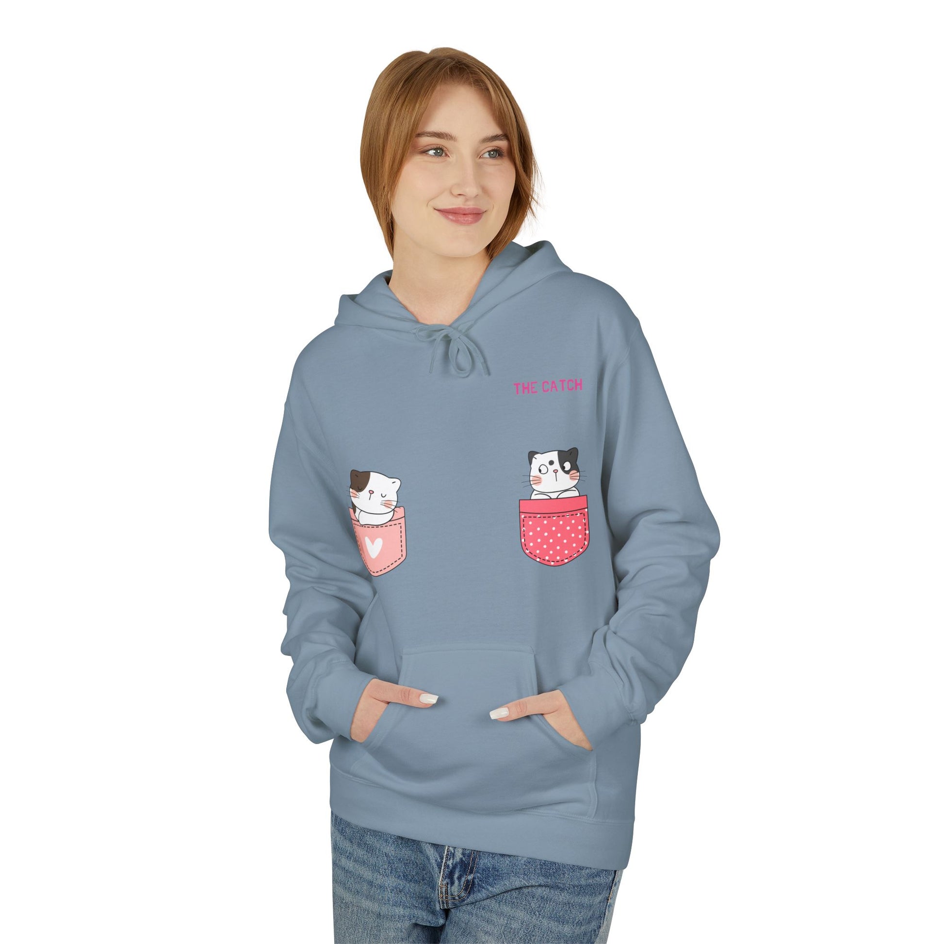 Cute Pets Pocket Fleece Hoodie - Softstyle Sweatshirt - THE CATCH