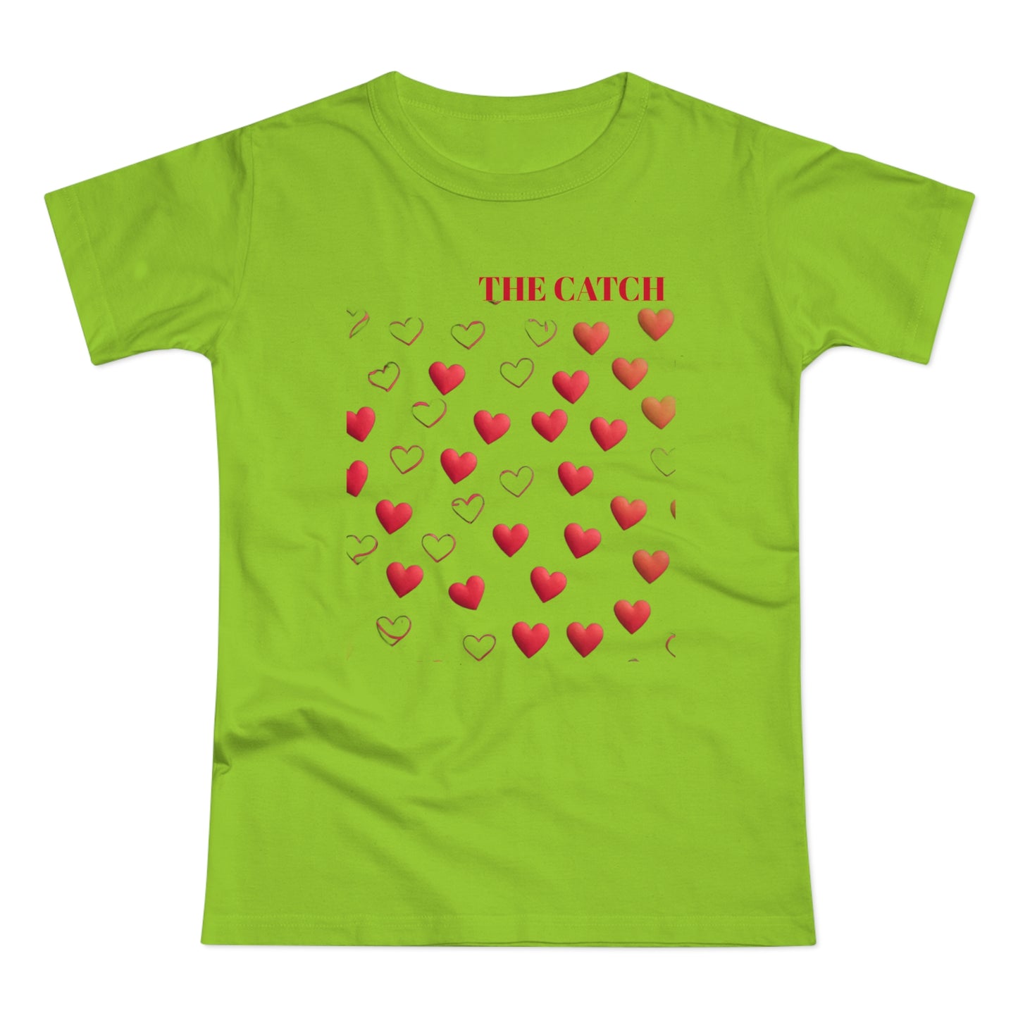 Romantic Hearts Women's T-Shirt - 'The Catch' Design - THE CATCH