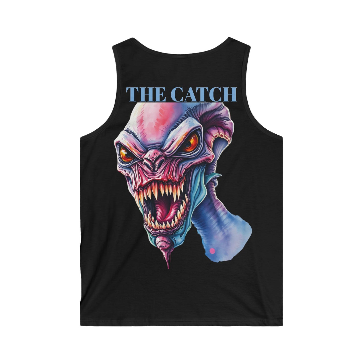 Men's Graphic Tank Top - 'The Catch' Monster Design - THE CATCH