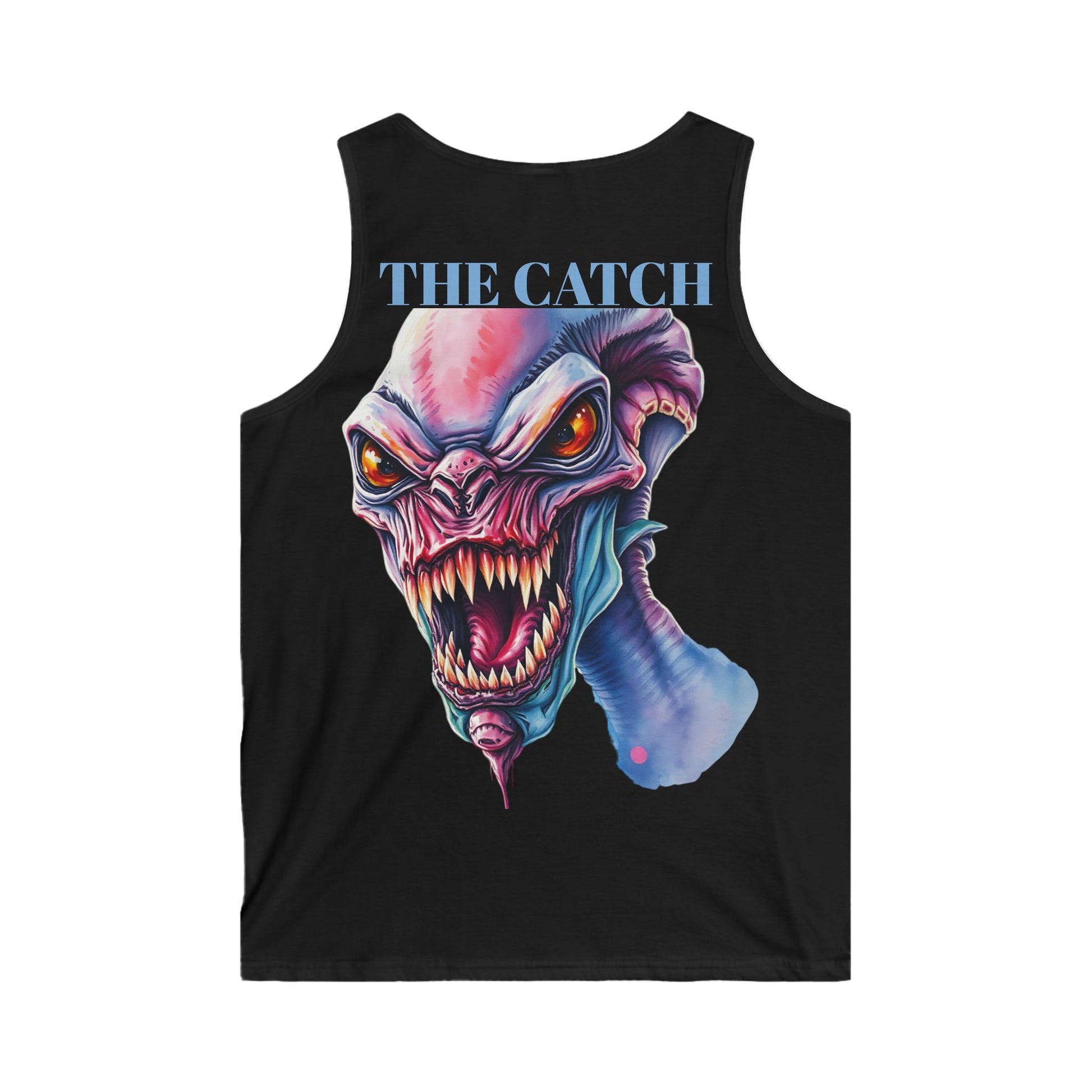 Men's Graphic Tank Top - 'The Catch' Monster Design - THE CATCH