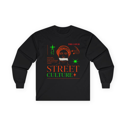 Street Culture Long Sleeve Tee - Ultra Cotton Graphic Tee - THE CATCH