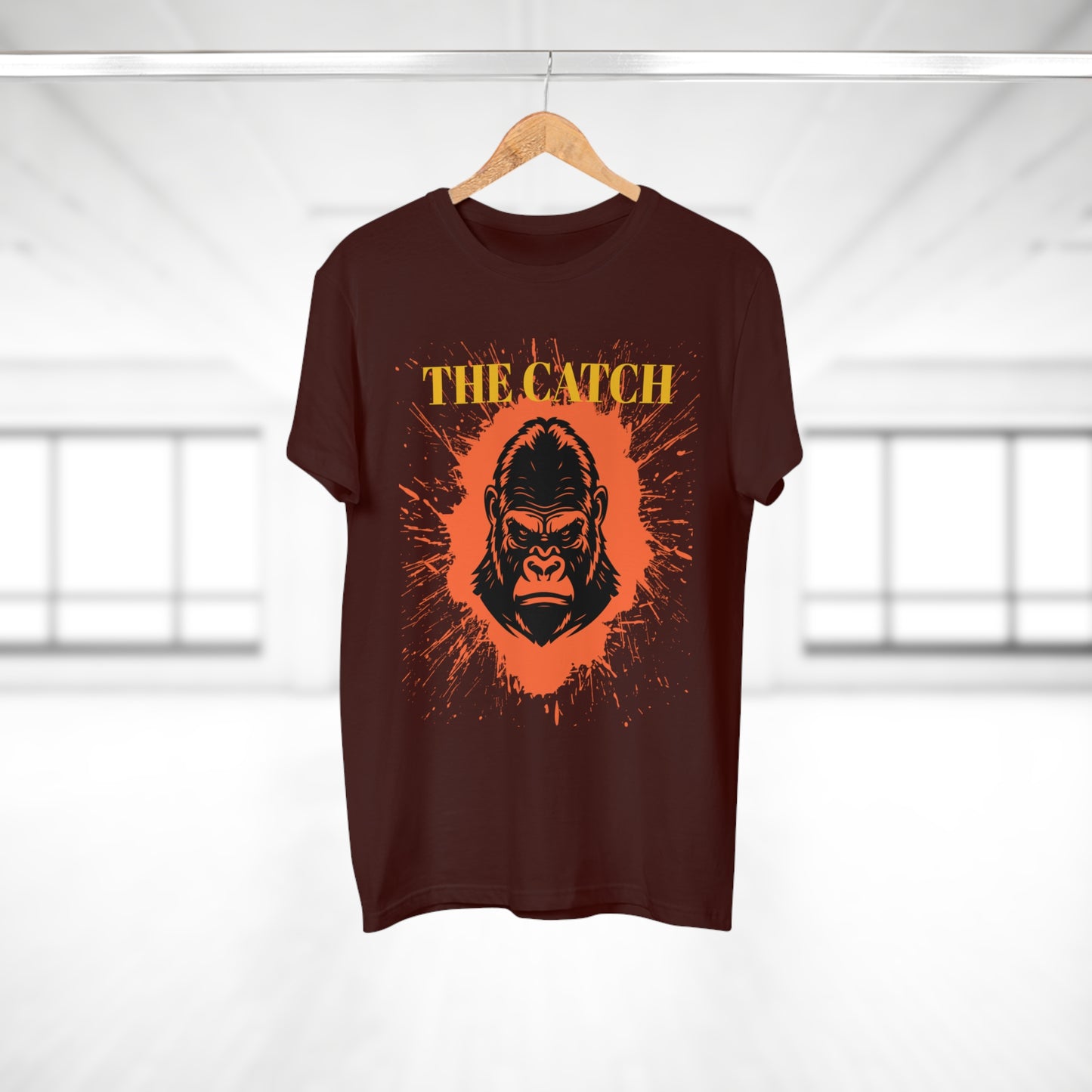 Men's Graphic T-Shirt - "The Catch" Gorilla Design - THE CATCH