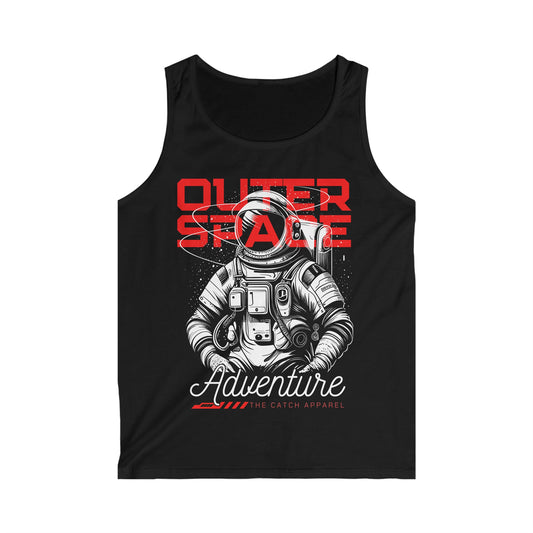 Men's Astronaut Adventure Tank Top - Outer Space Graphic Tee
