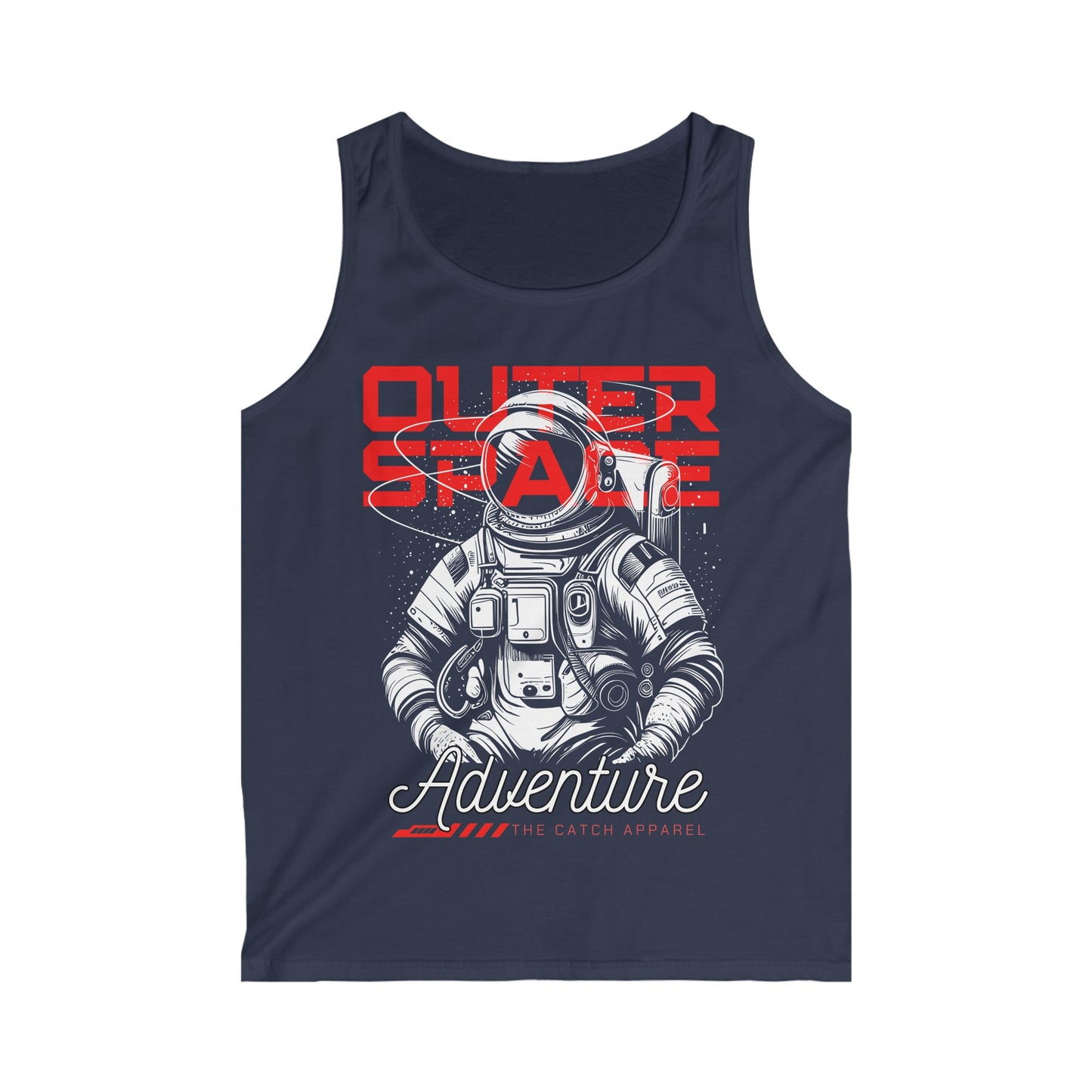 Men's Astronaut Adventure Tank Top - Outer Space Graphic Tee