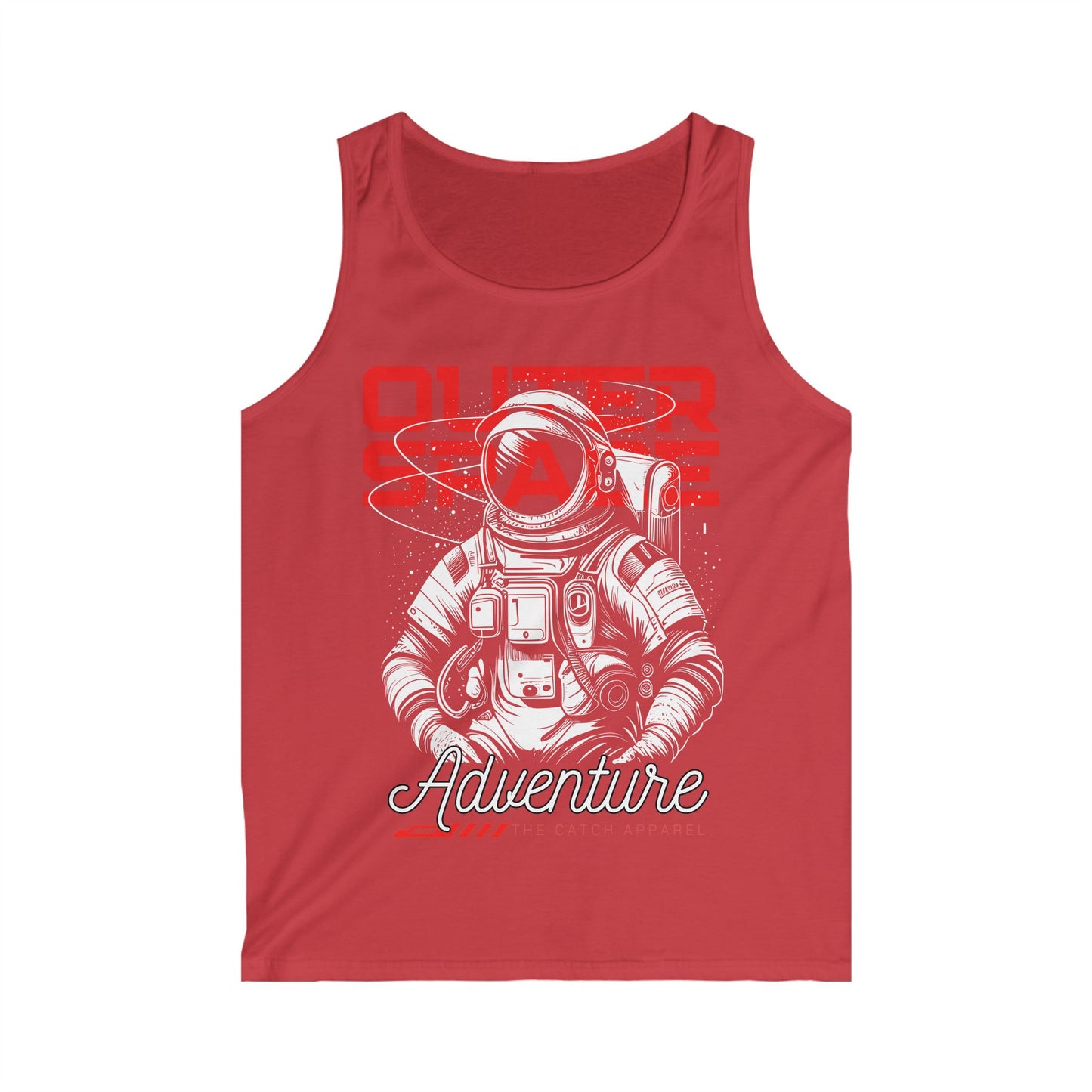 Men's Astronaut Adventure Tank Top - Outer Space Graphic Tee