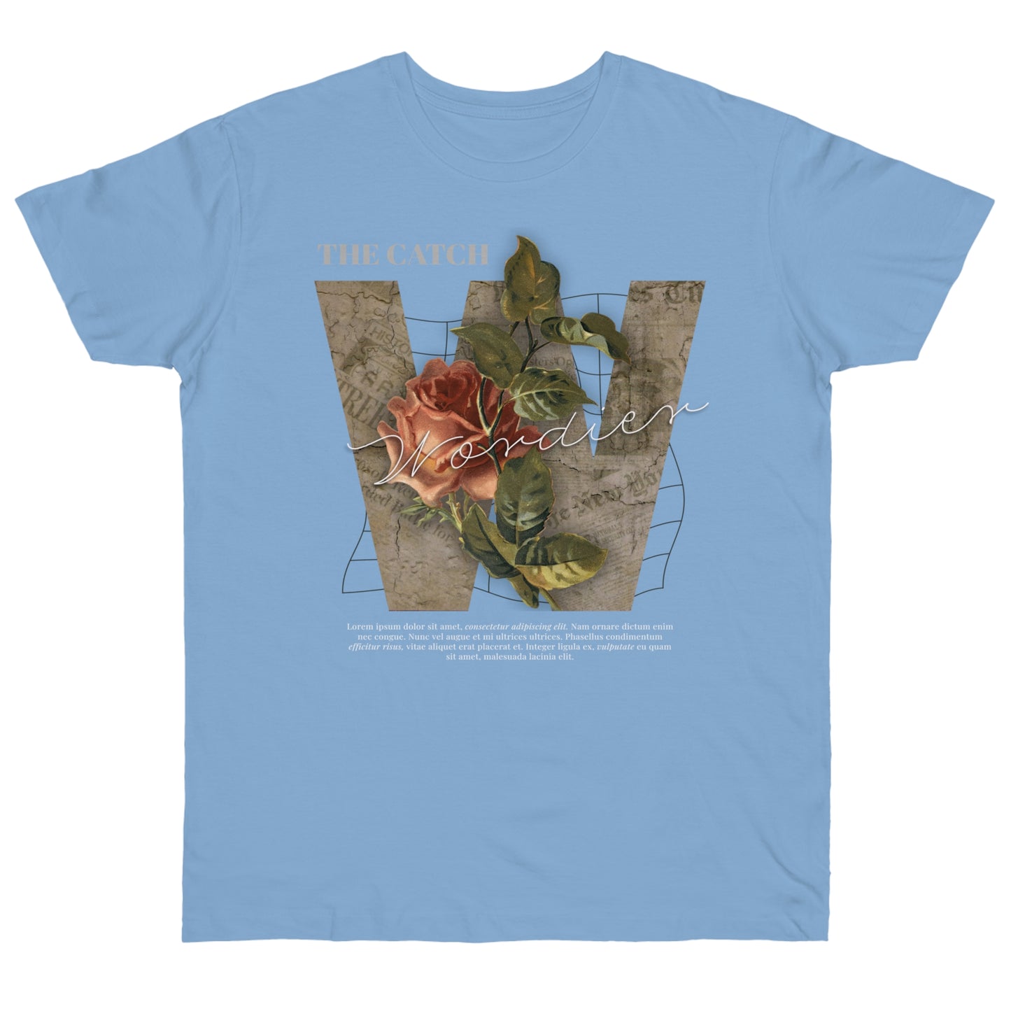 Wonder Floral Single Jersey T-Shirt - Vintage Aesthetic - THE CATCH