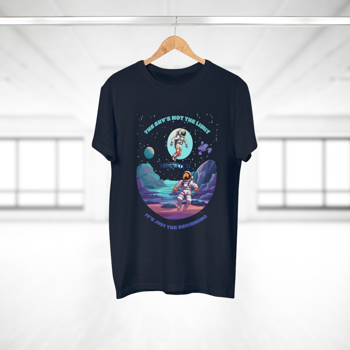 Astronaut Adventure Men's T-Shirt - 'The Sky's Not the Limit, It's Just the Beginning'