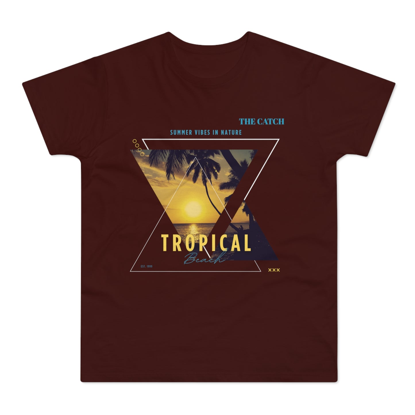 Tropical Vibes Men's T-Shirt - Summer Nature Graphic Tee - THE CATCH