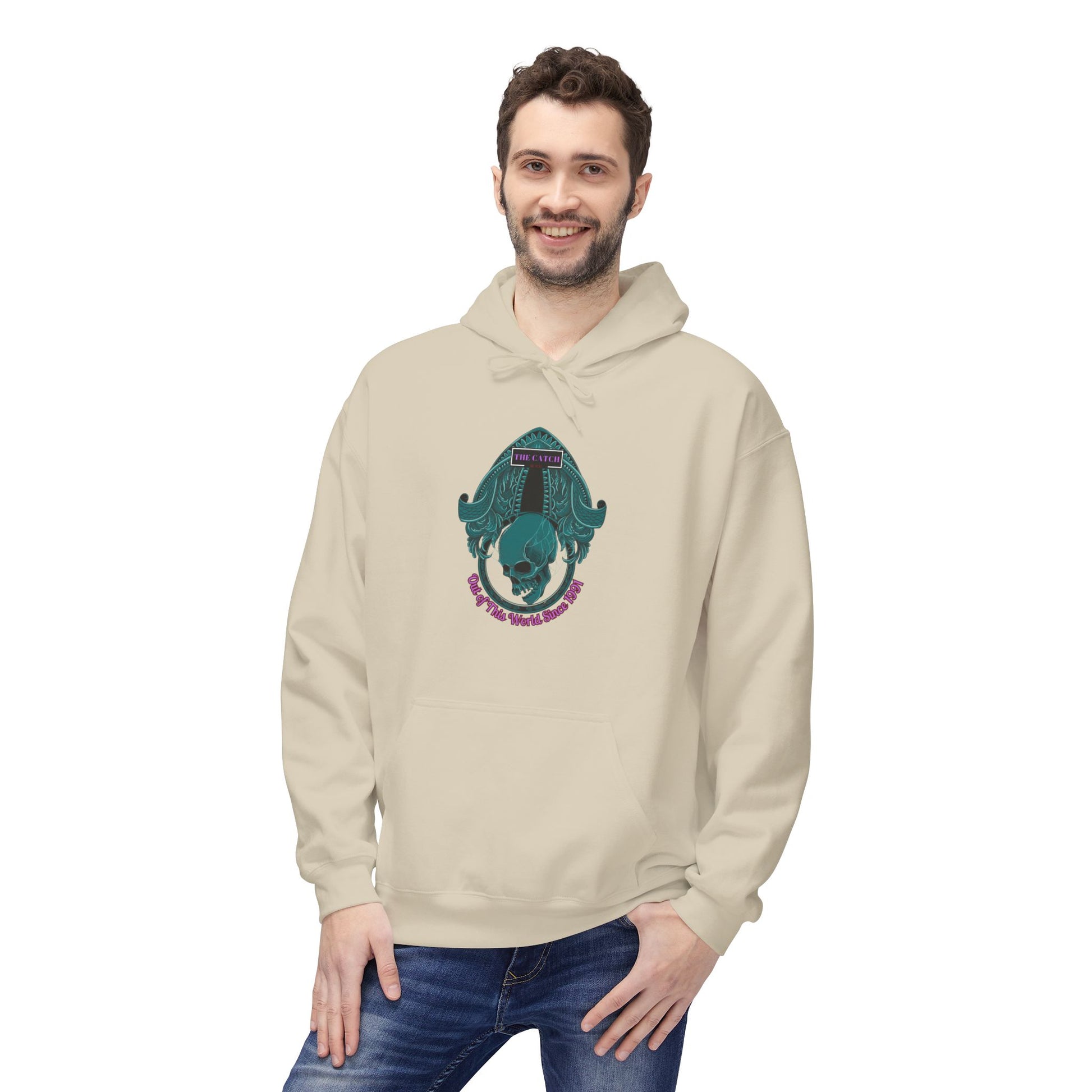 Midweight Fleece Hoodie - Unique Graphic Design for Cozy Comfort - THE CATCH