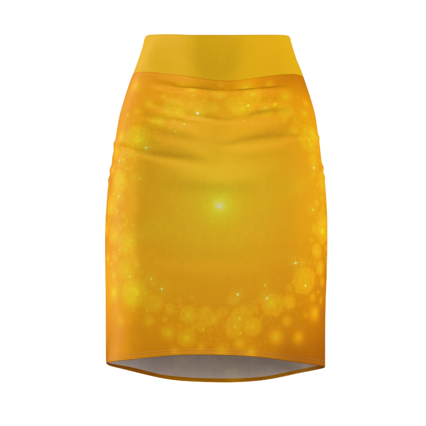 Sunny Glow Women's Pencil Skirt - Bright Yellow Design, Casual Chic, Summer Fashion, Party Wear, Gift for Her - THE CATCH