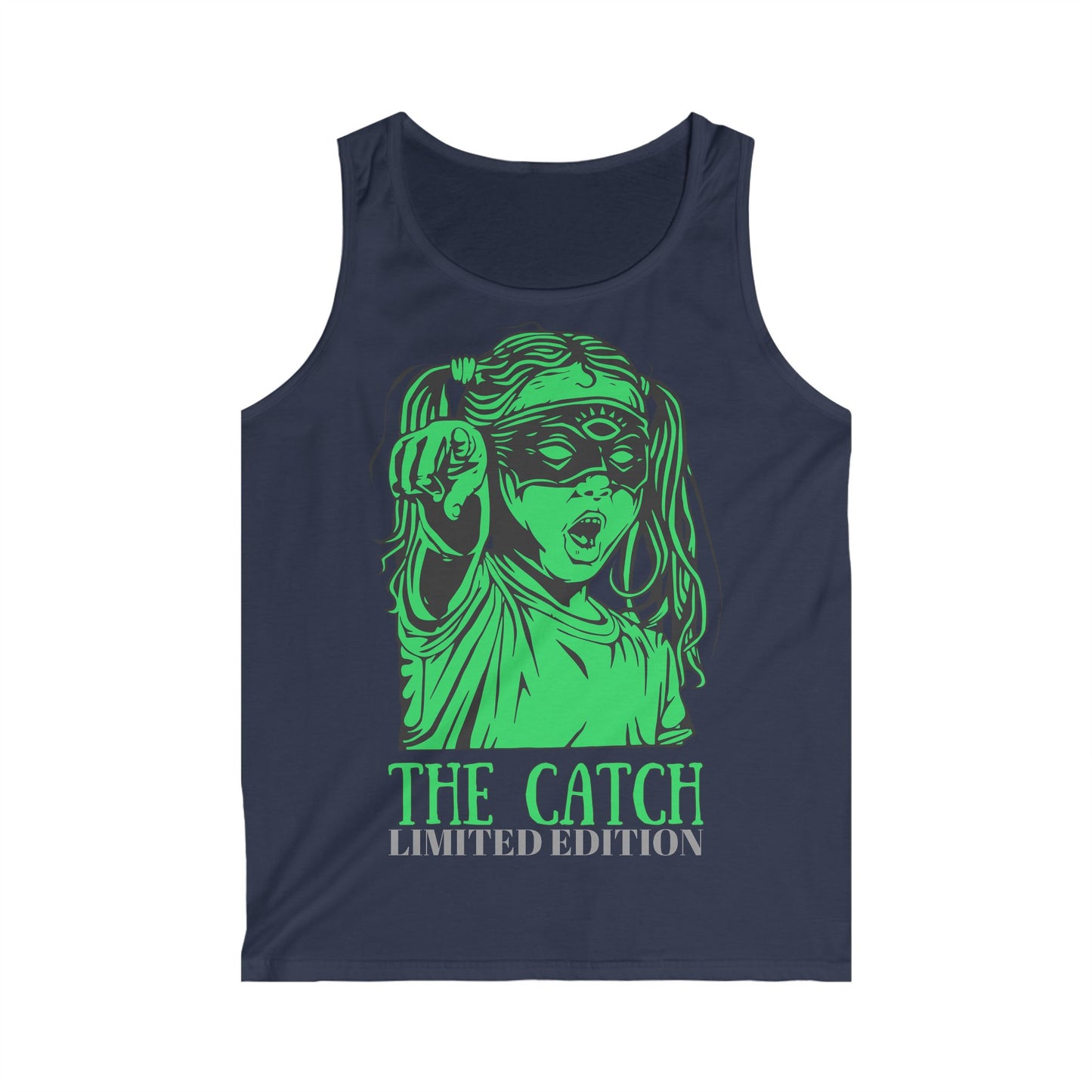 Limited Edition Men's Softstyle Tank Top - 'The Catch' Design