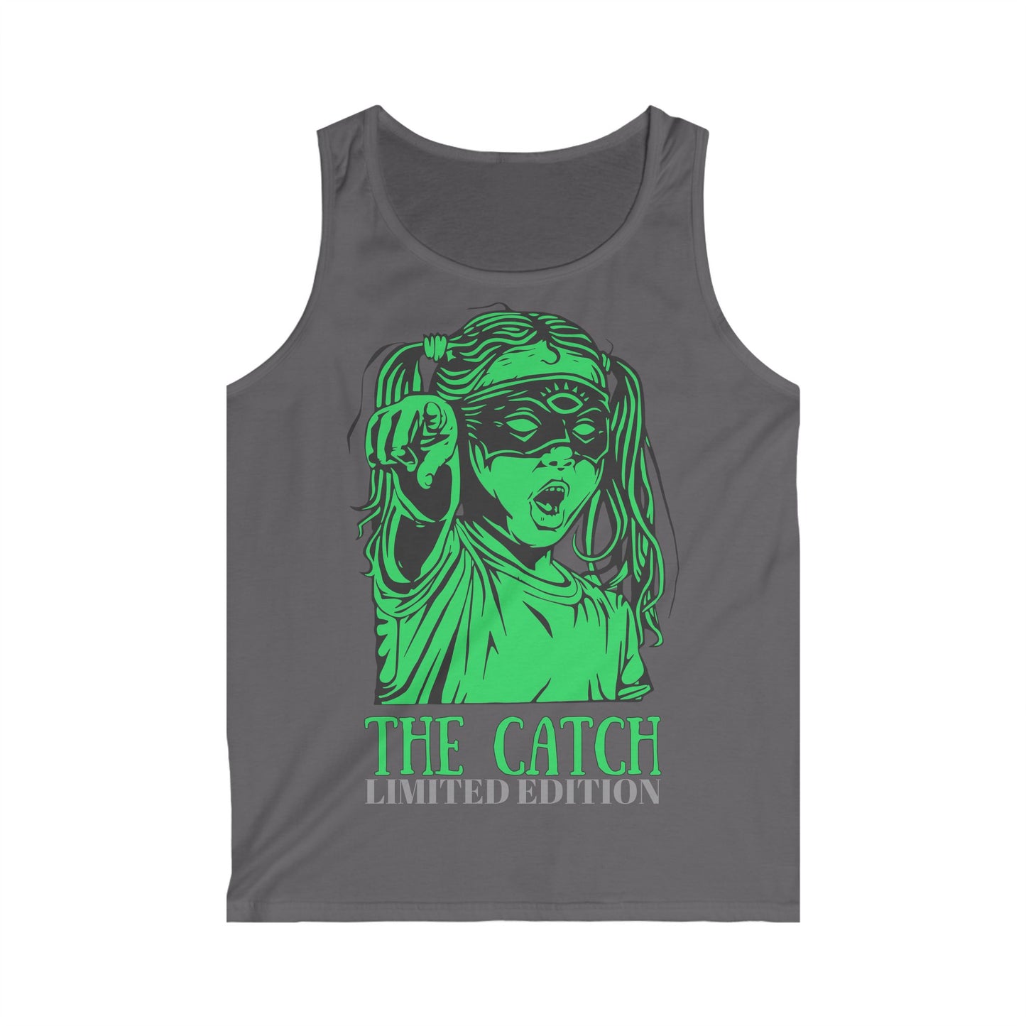 Limited Edition Men's Softstyle Tank Top - 'The Catch' Design