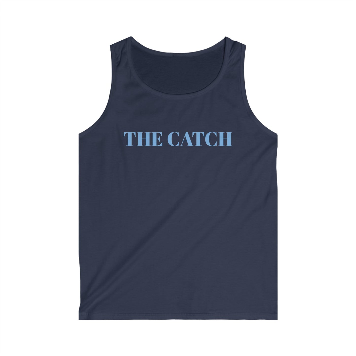 Men's Softstyle Tank Top - "The Catch" Graphic Tee for Summer Adventures