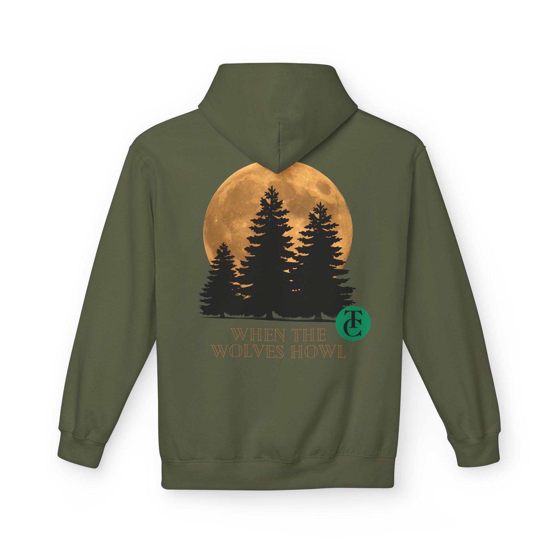 Midweight Softstyle Fleece Hoodie - 'When the Wolves Howl' Design - THE CATCH