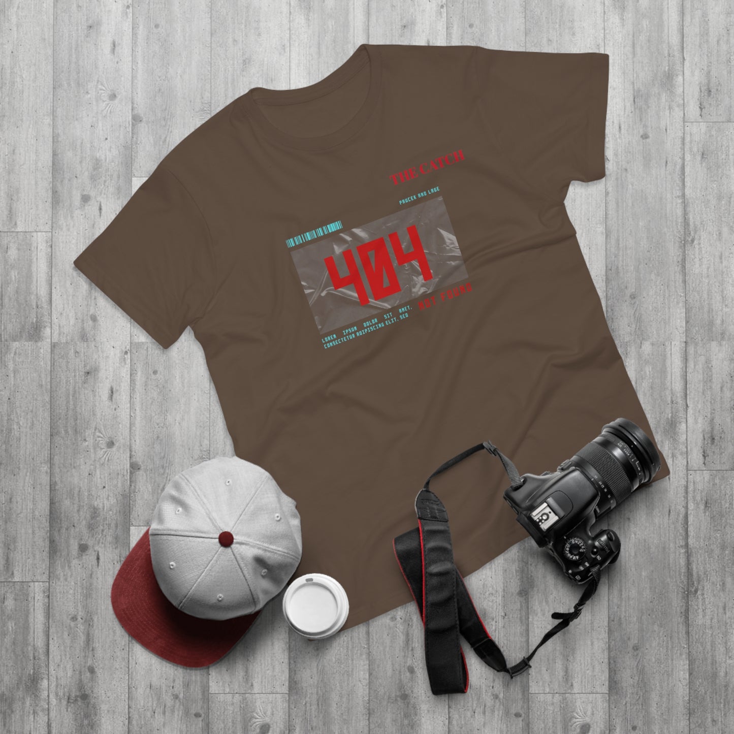 404 Not Found Graphic T-Shirt for Men - Casual Retro Tee