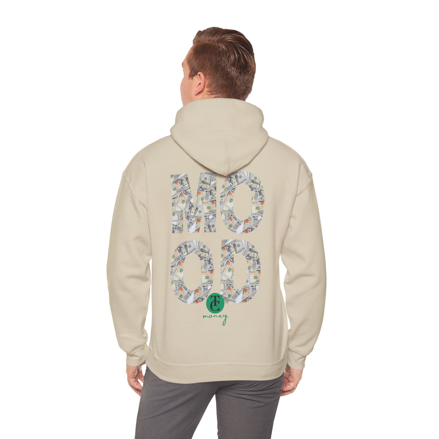 Trendy Hooded Sweatshirt - 'MOOD' Graphic, Comfortable Streetwear, Gift for Friends, Cozy Lounge Wear, Casual Outfit