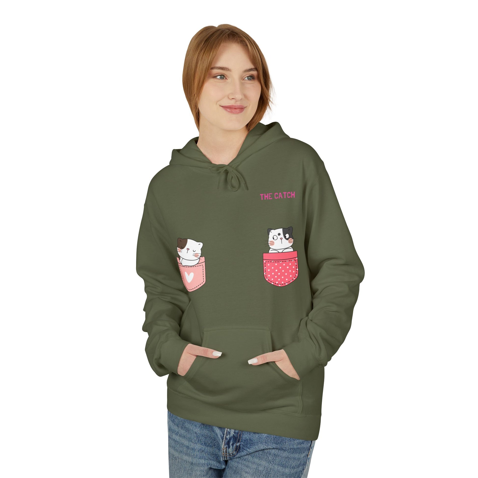 Cute Pets Pocket Fleece Hoodie - Softstyle Sweatshirt - THE CATCH