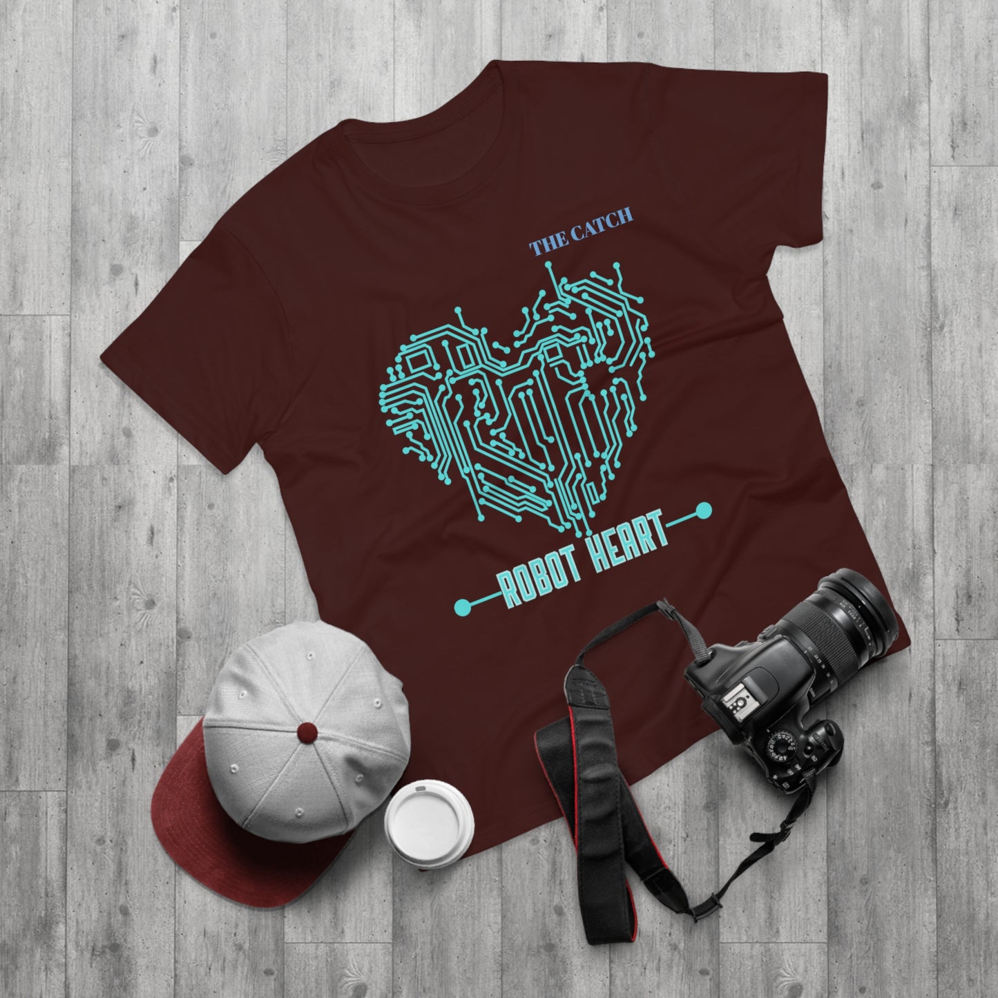 Robot Heart Graphic Tee for Tech Enthusiasts - THE CATCH