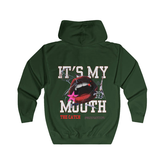 Full Zip Hoodie - "THE CATCH" Statement Hoodie for Sport Enthusiasts