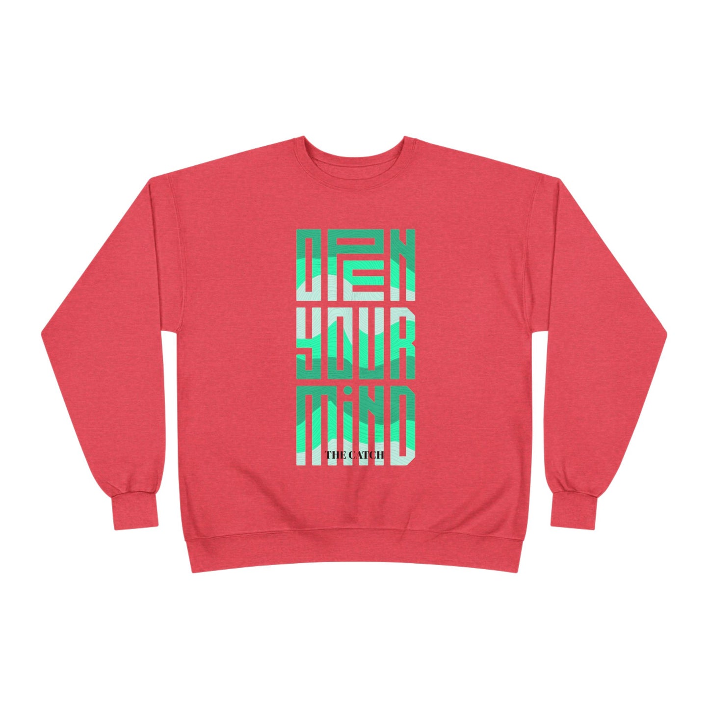 Open Your Mind Eco-Friendly Sweatshirt | Minimalist Graphic Crewneck - THE CATCH