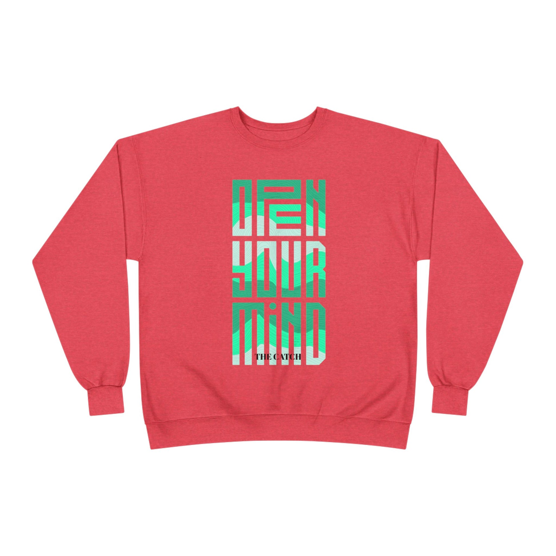 Open Your Mind Eco-Friendly Sweatshirt | Minimalist Graphic Crewneck - THE CATCH