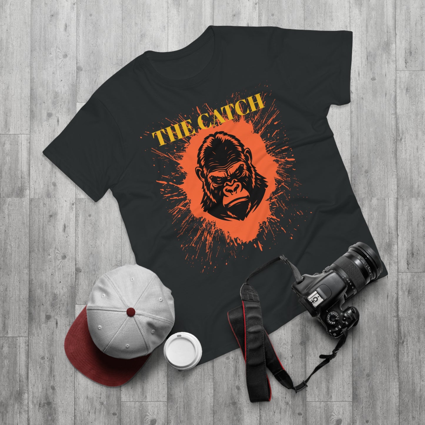 Men's Graphic T-Shirt - "The Catch" Gorilla Design