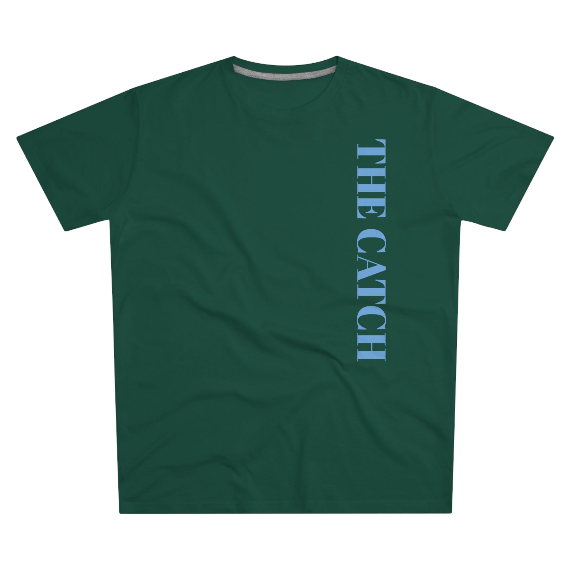 Urban Fashion Men's Modern-fit Tee - 'THE CATCH' Graphic Shirt for Trendsetters - THE CATCH