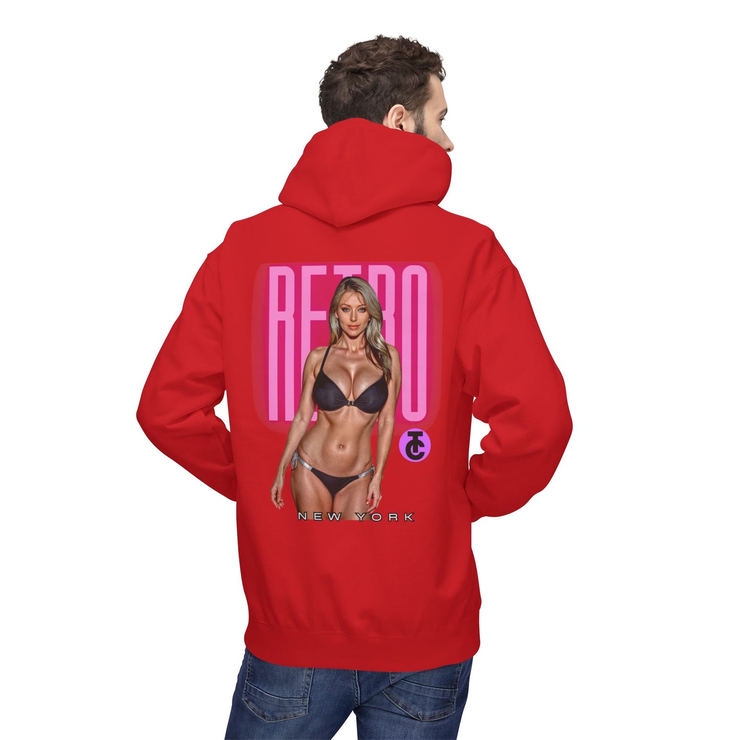Retro New York Fleece Hoodie, 80s Style Sweatshirt, Vintage Hoodie, Casual Streetwear, Trending Fashion