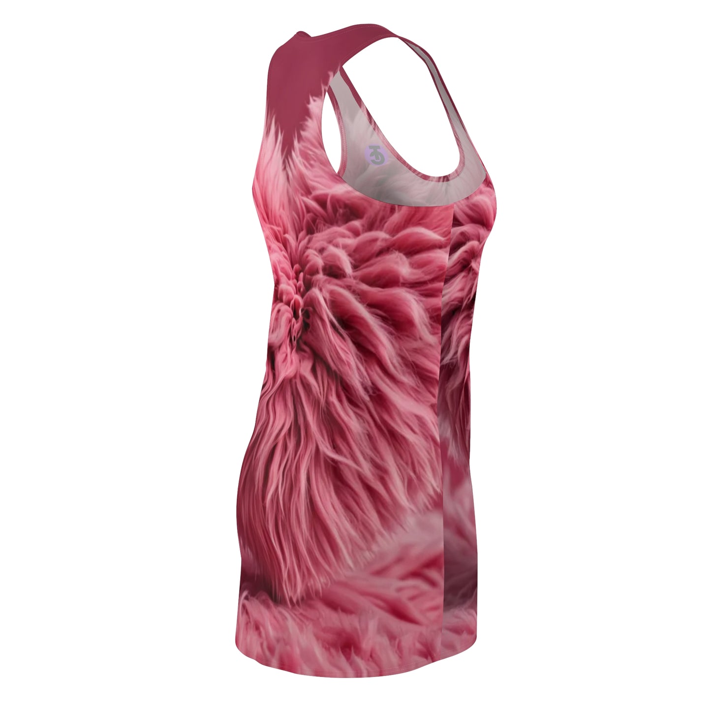 Cozy Fuzzy Pink Cut & Sew Racerback Dress, Summer Dress, Casual Dress, Cute Lounge Wear, Gift for Her, Beach Dress - THE CATCH