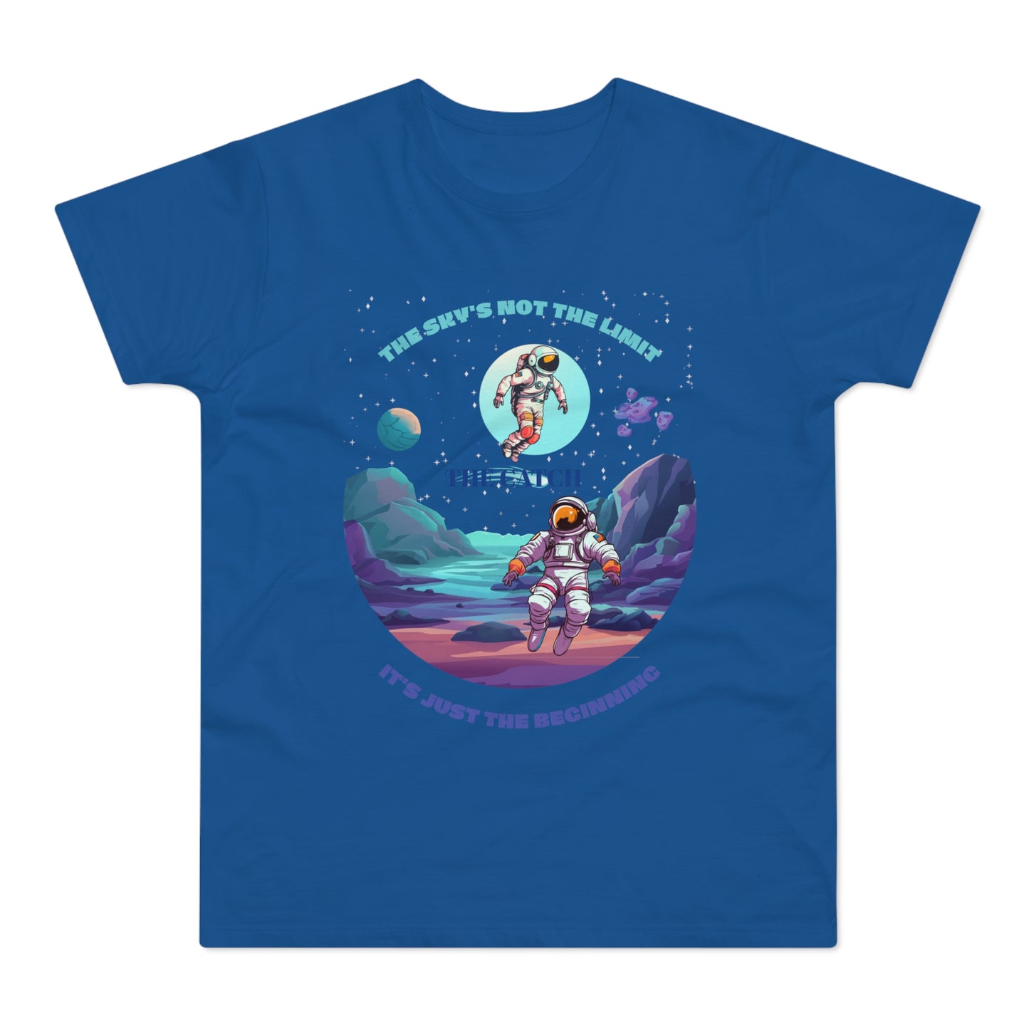 Astronaut Adventure Men's T-Shirt - 'The Sky's Not the Limit, It's Just the Beginning'