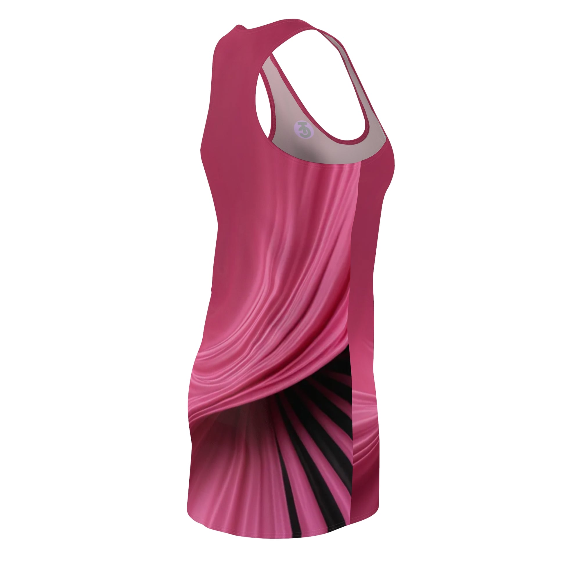 Flowy Pink Racerback Dress - Perfect for Summer, Beach Days, Casual Outings, or Gift for Her, Fashionable and Comfortable - THE CATCH