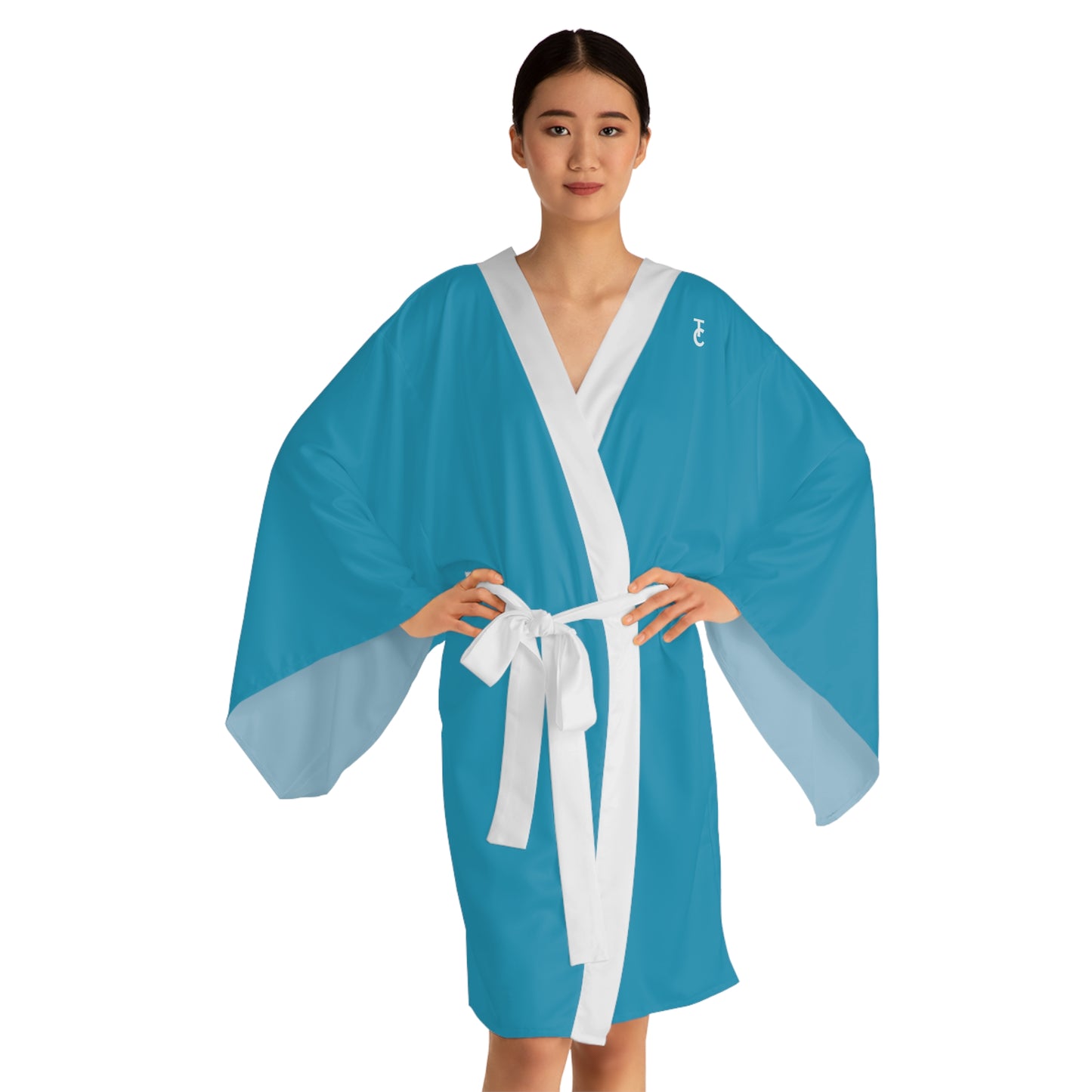 Chic Long Sleeve Kimono Robe, Cozy Loungewear, Relaxation Gift, Spa Day Essential, Fashionable Home Attire - THE CATCH