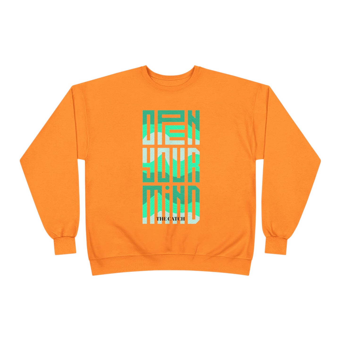 Open Your Mind Eco-Friendly Sweatshirt | Minimalist Graphic Crewneck - THE CATCH