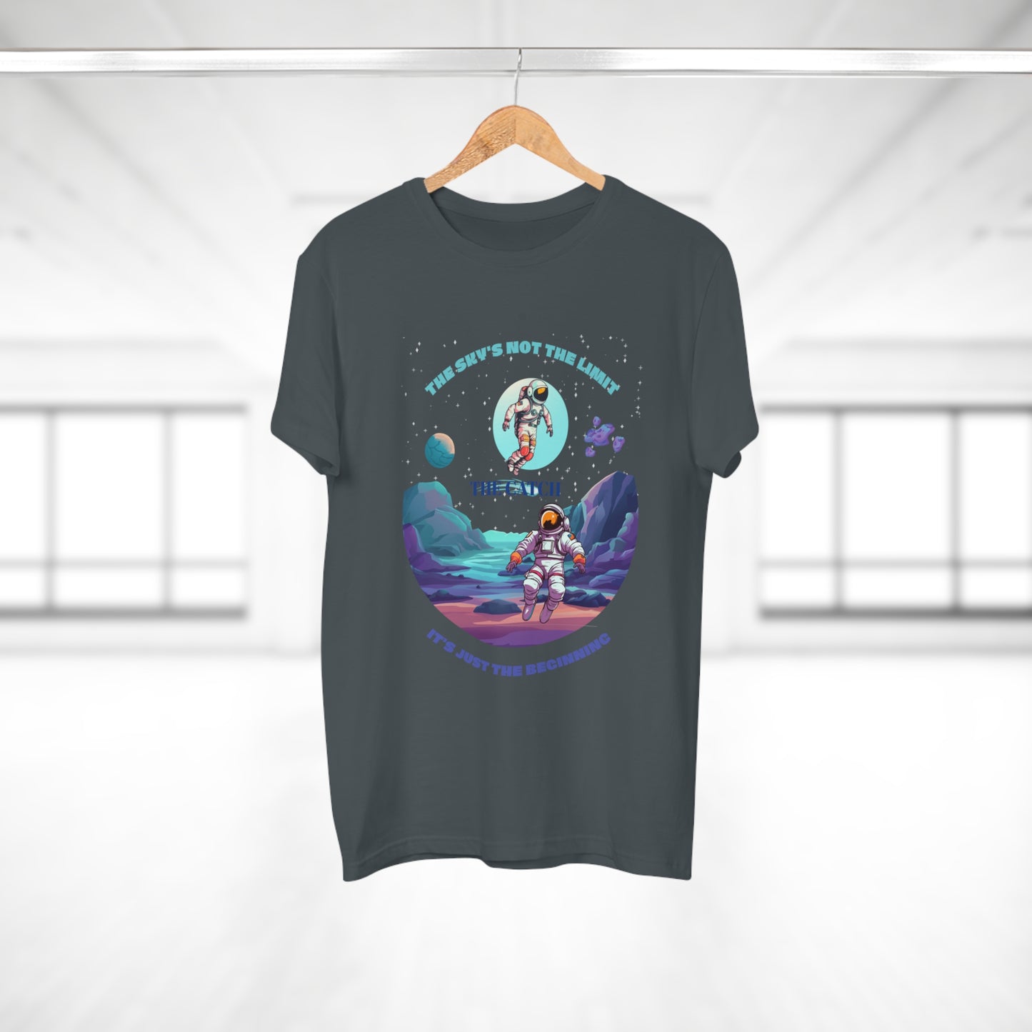 Astronaut Adventure Men's T-Shirt - 'The Sky's Not the Limit, It's Just the Beginning'