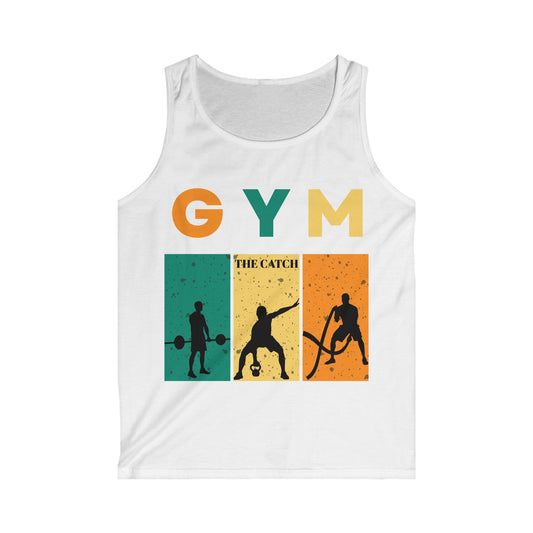 Gym Catch Men's Softstyle Tank Top - Workout Motivation Apparel