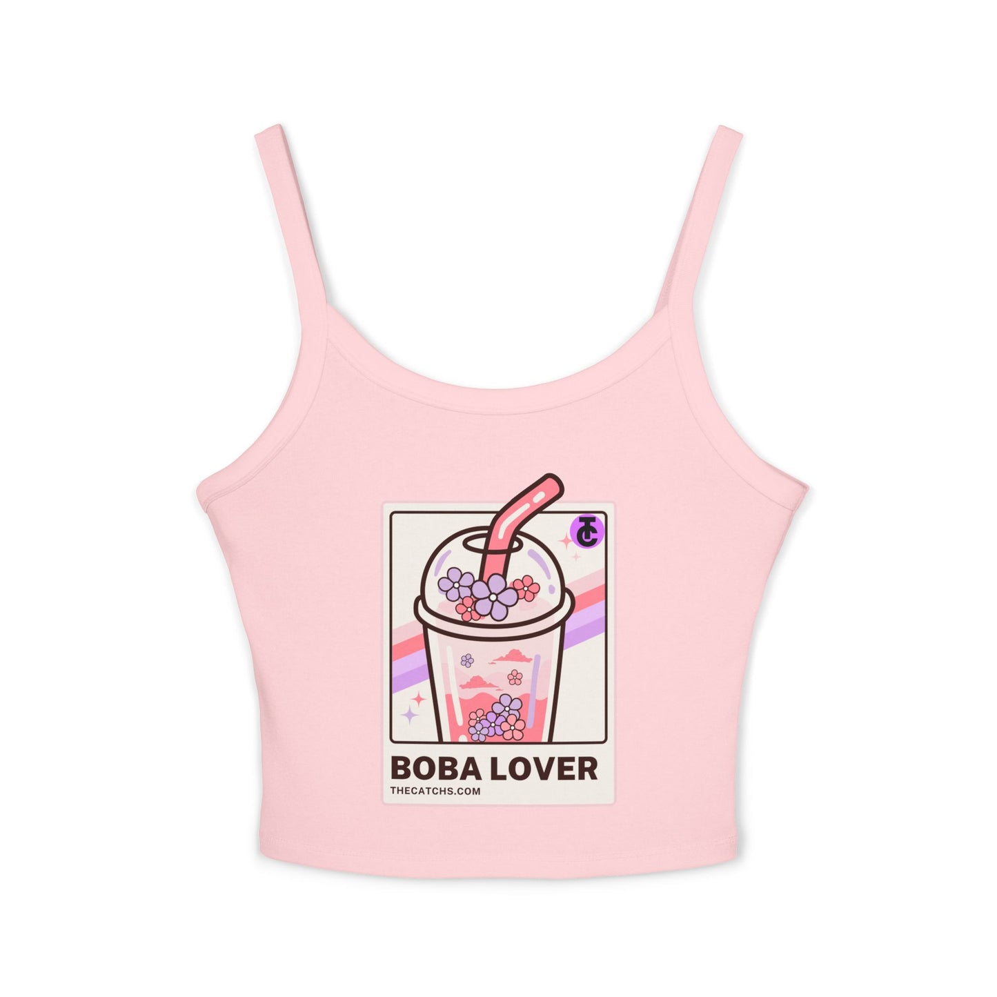 Boba Lover Women's Spaghetti Strap Tank Top | Cute Summer Top, Bubble Tea Apparel, Gift for Boba Fans, Casual Wear, Hot Weather Style - THE CATCH