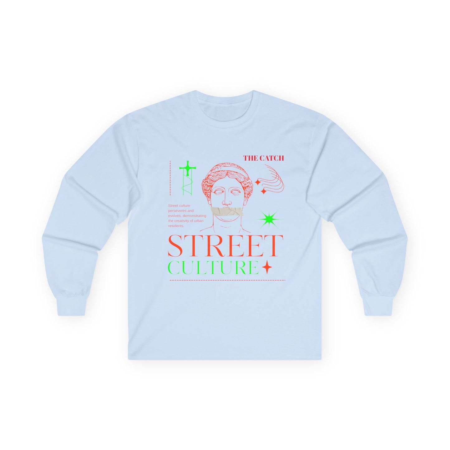 Street Culture Long Sleeve Tee - Ultra Cotton Graphic Tee - THE CATCH