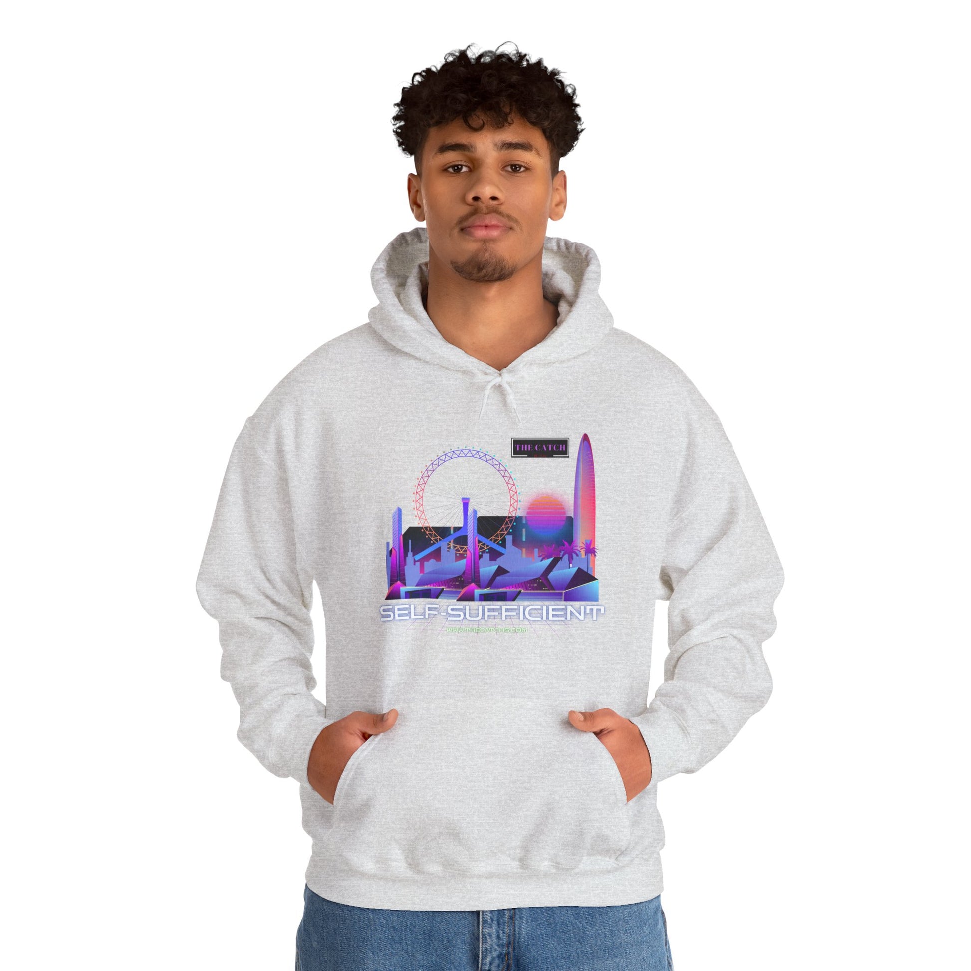 Retro Vibes Hooded Sweatshirt - Comfortable Streetwear, Perfect for Gifts, Relaxed Style, Fashion, Casual Wear - THE CATCH
