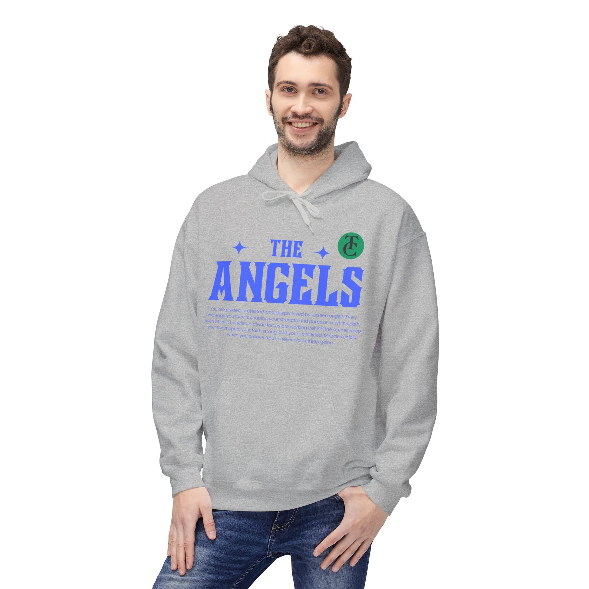 Angels Graphic Hoodie -Midweight Softstyle Fleece for Casual Comfort - THE CATCH