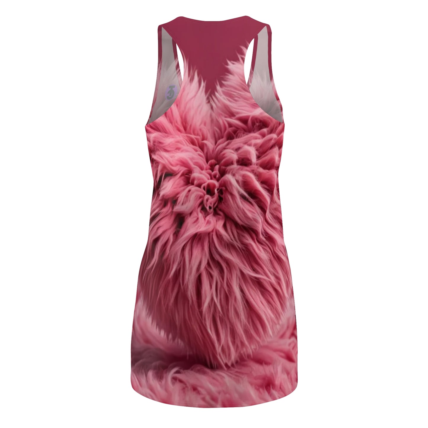 Cozy Fuzzy Pink Cut & Sew Racerback Dress, Summer Dress, Casual Dress, Cute Lounge Wear, Gift for Her, Beach Dress - THE CATCH