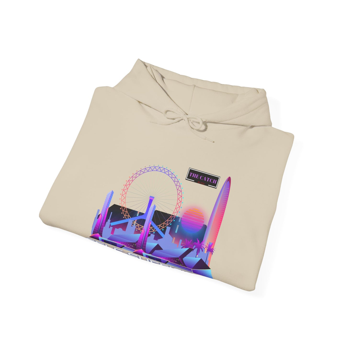 Retro Vibes Hooded Sweatshirt - Comfortable Streetwear, Perfect for Gifts, Relaxed Style, Fashion, Casual Wear - THE CATCH