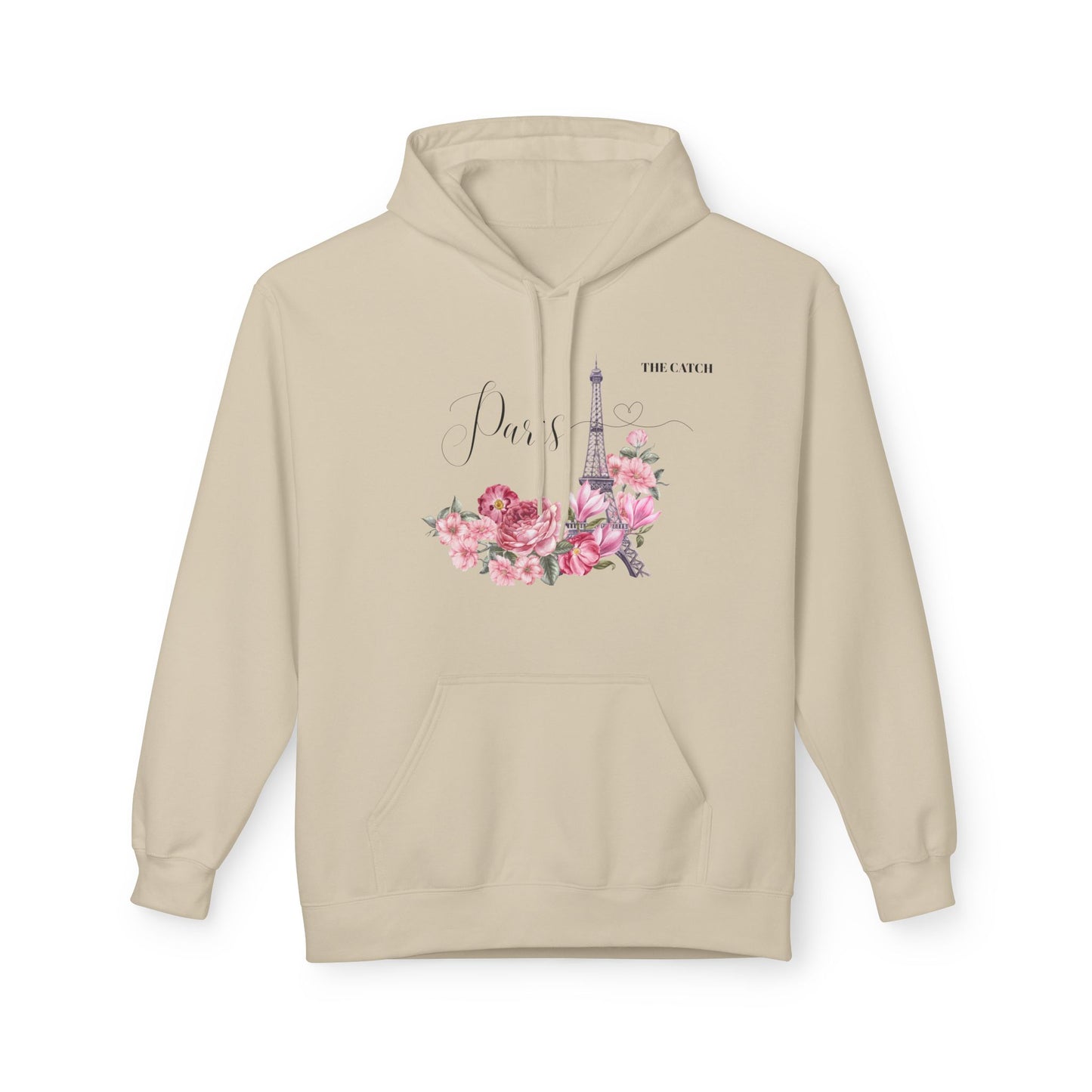 Paris Floral Graphic Hoodie - Softstyle Midweight Fleece - THE CATCH