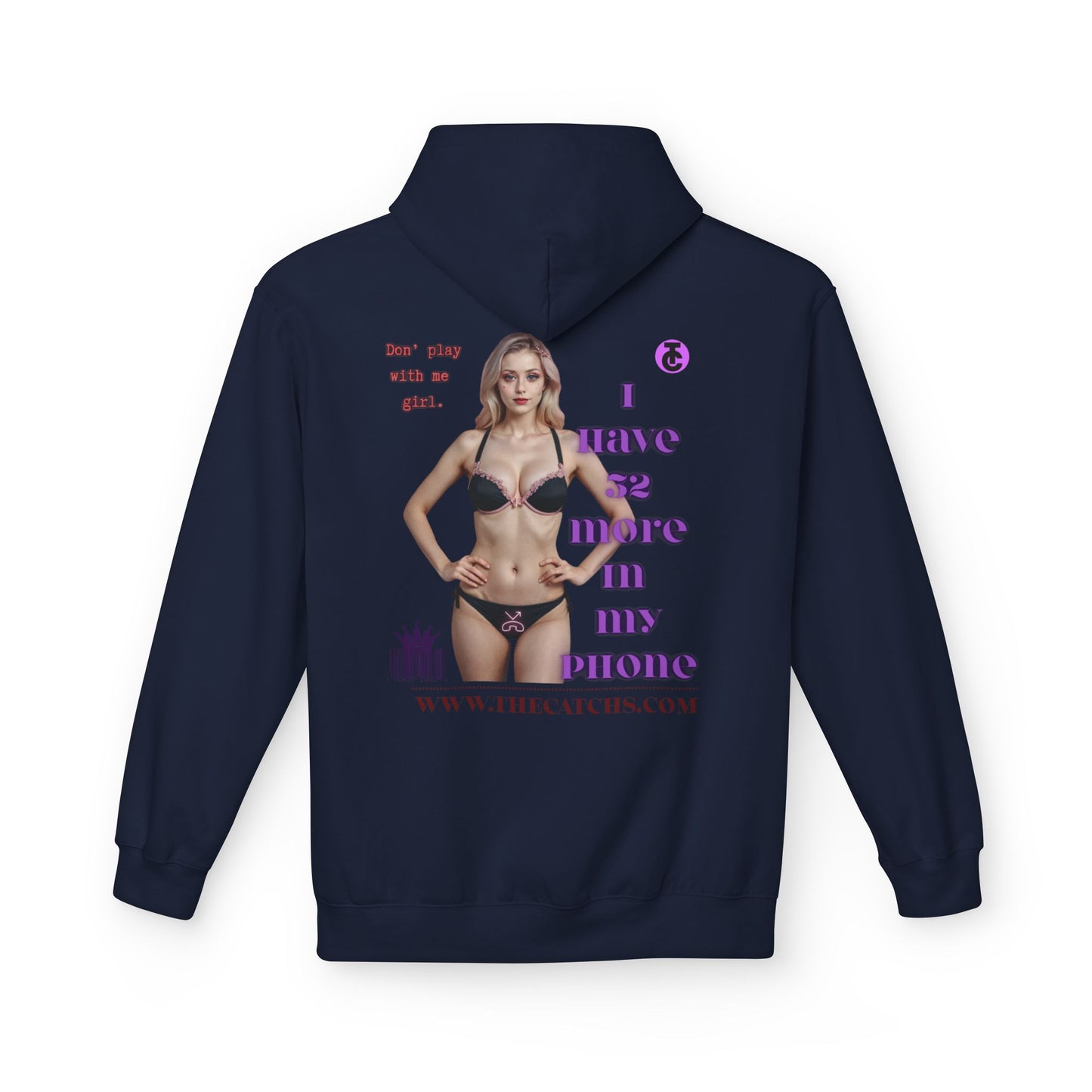 Trendy  Fleece Hoodie for Everyday Style | Casual Wear, Gift for Her, Graphic Hooded Sweatshirt, Unique Fashion Statement